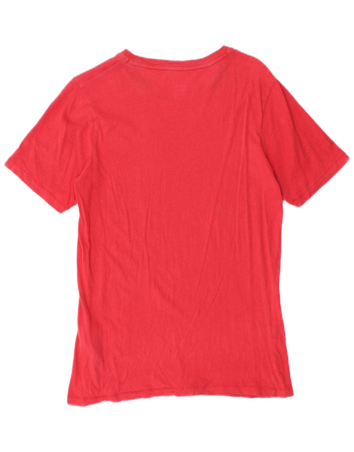 Jack & Jones Ανδρικό γραφικό T-Shirt Top Μικρό κόκκινο βαμβακερό