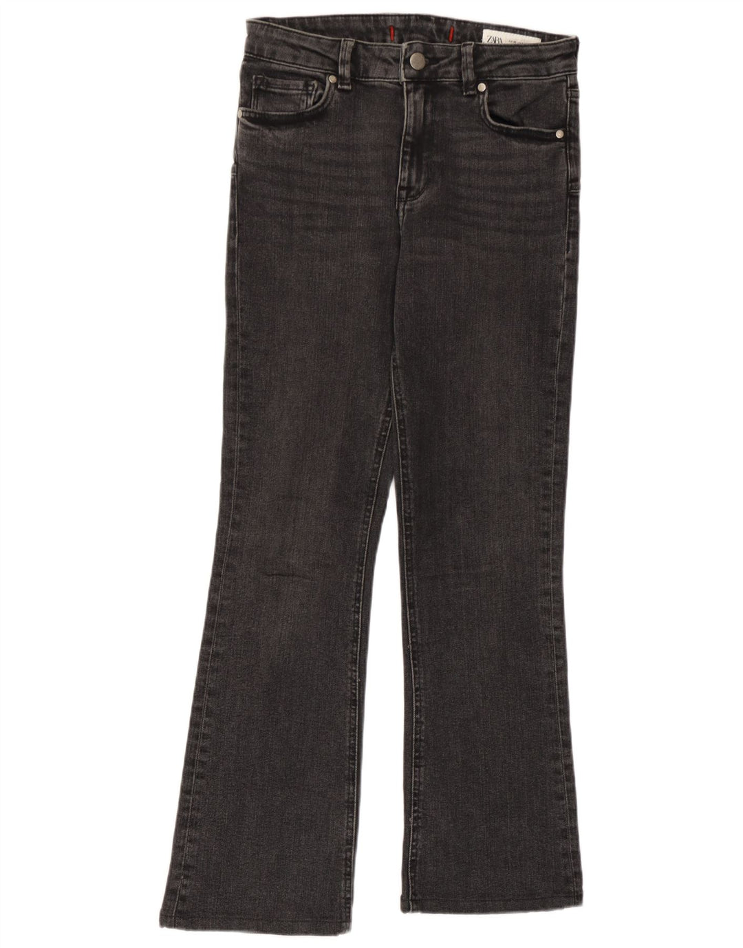Zara Γυναικείο Τζιν μποτάκι EU 36 XS W26 L27 Γκρι βαμβακερό
