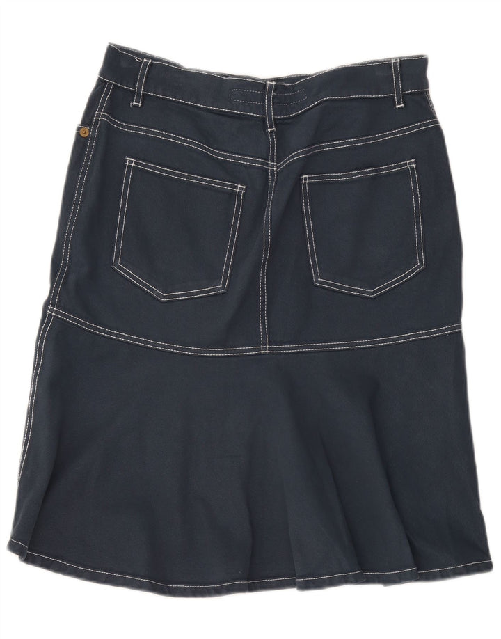 Escada Γυναικεία τζιν φούστα σε γραμμή Α IT 40 Small W32 Navy Blue Cotton