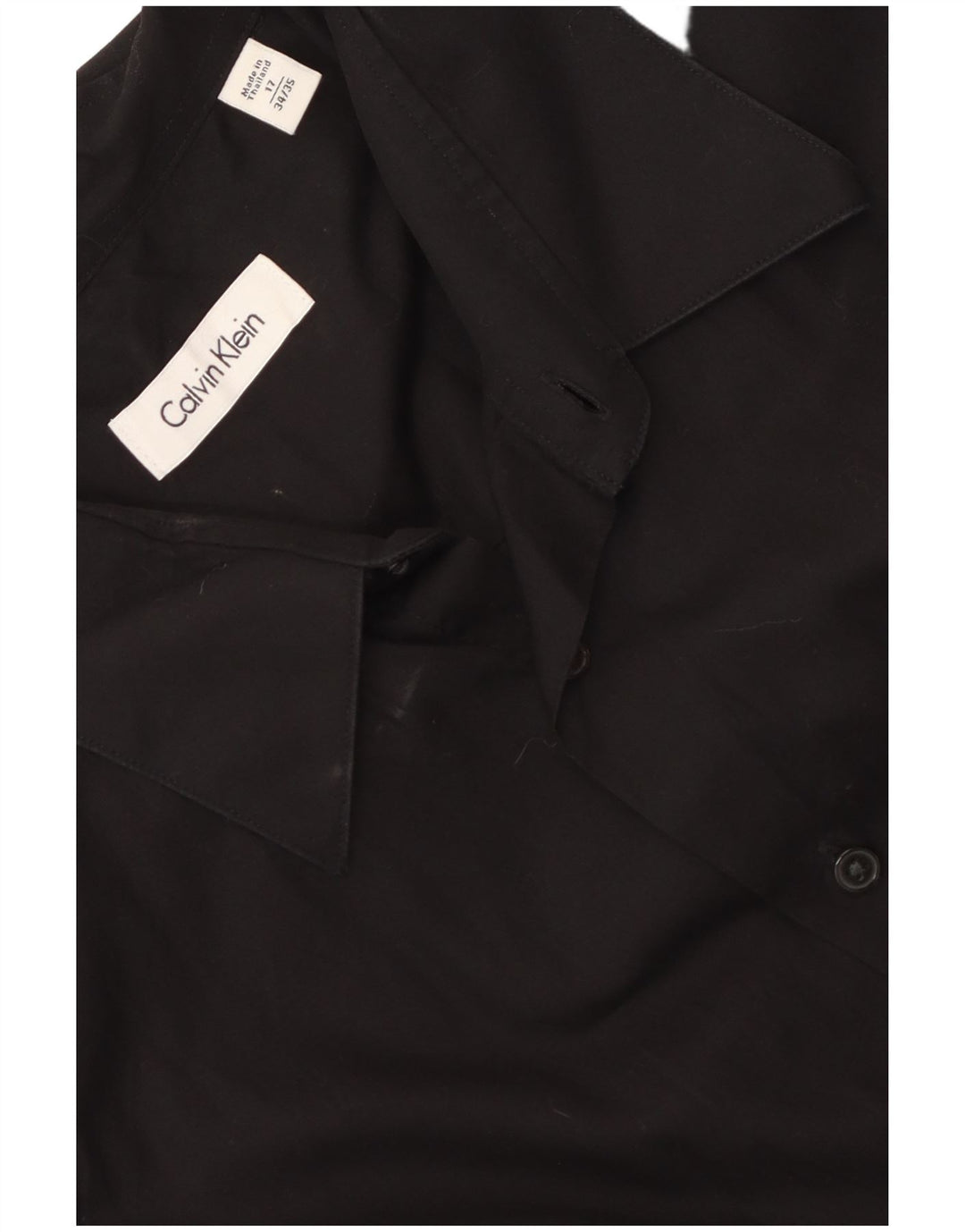 Ανδρικό πουκάμισο Calvin Klein 17 XL Μαύρο βαμβακερό