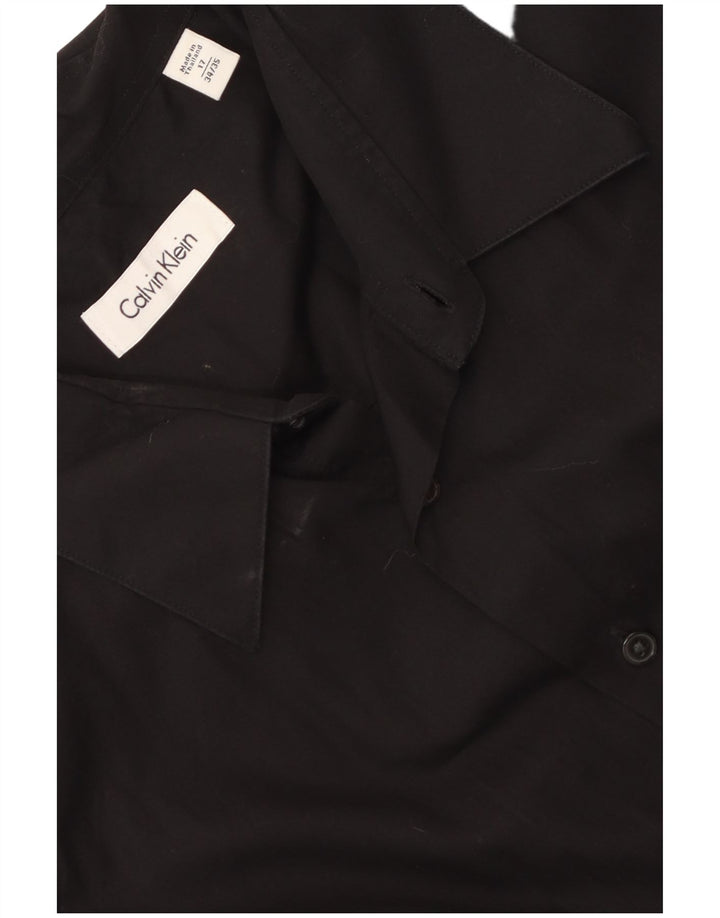 Ανδρικό πουκάμισο Calvin Klein 17 XL Μαύρο βαμβακερό
