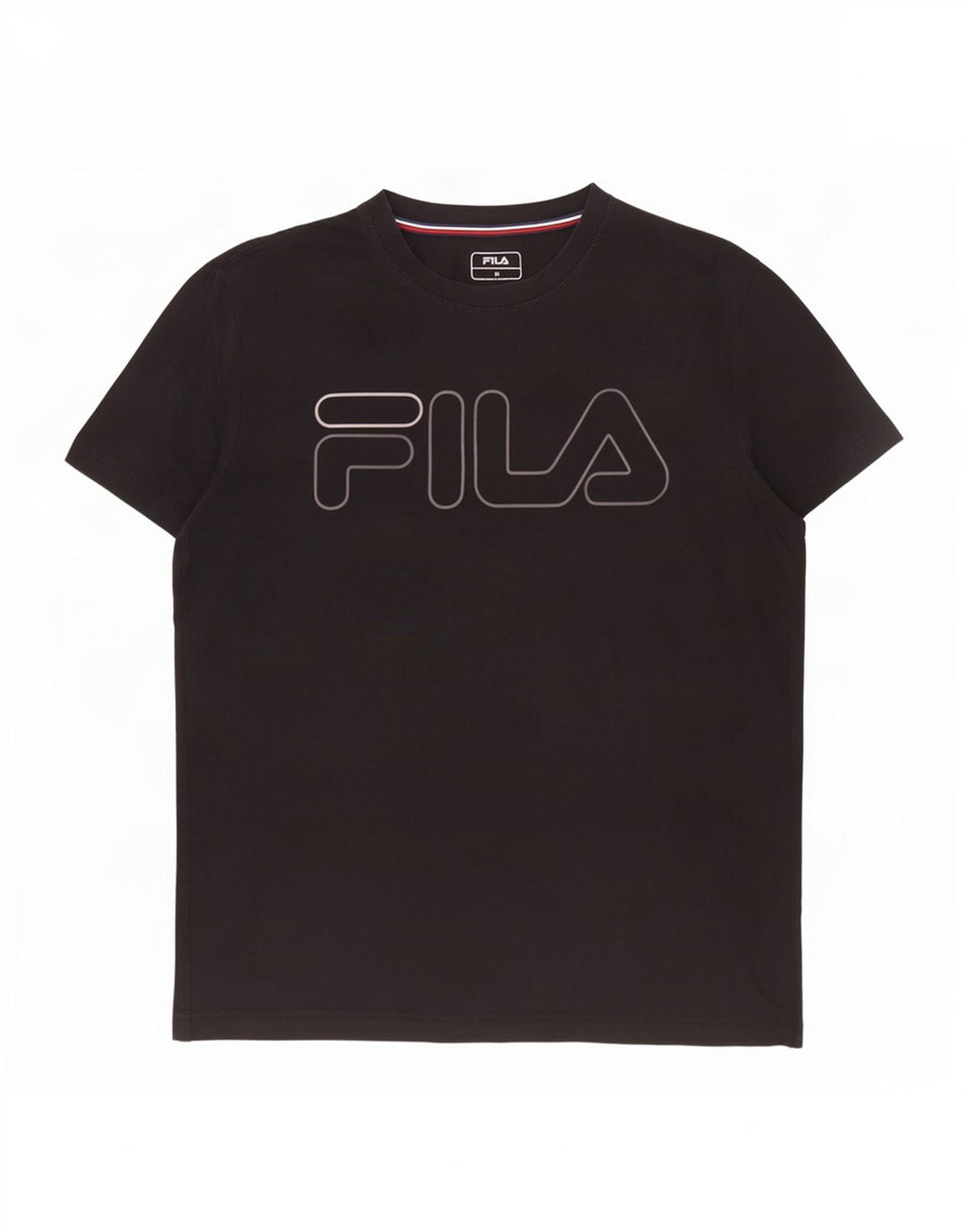 Ανδρικό γραφικό T-Shirt Fila Top Μεσαίο μαύρο βαμβακερό