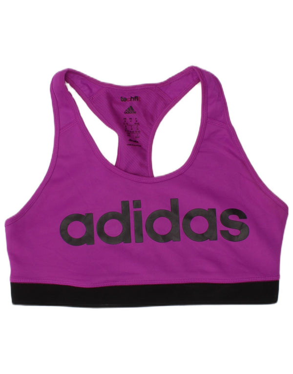 Γυναικείο γραφικό αθλητικό σουτιέν Adidas Climalite Top UK 12/14 Medium Purple Sports