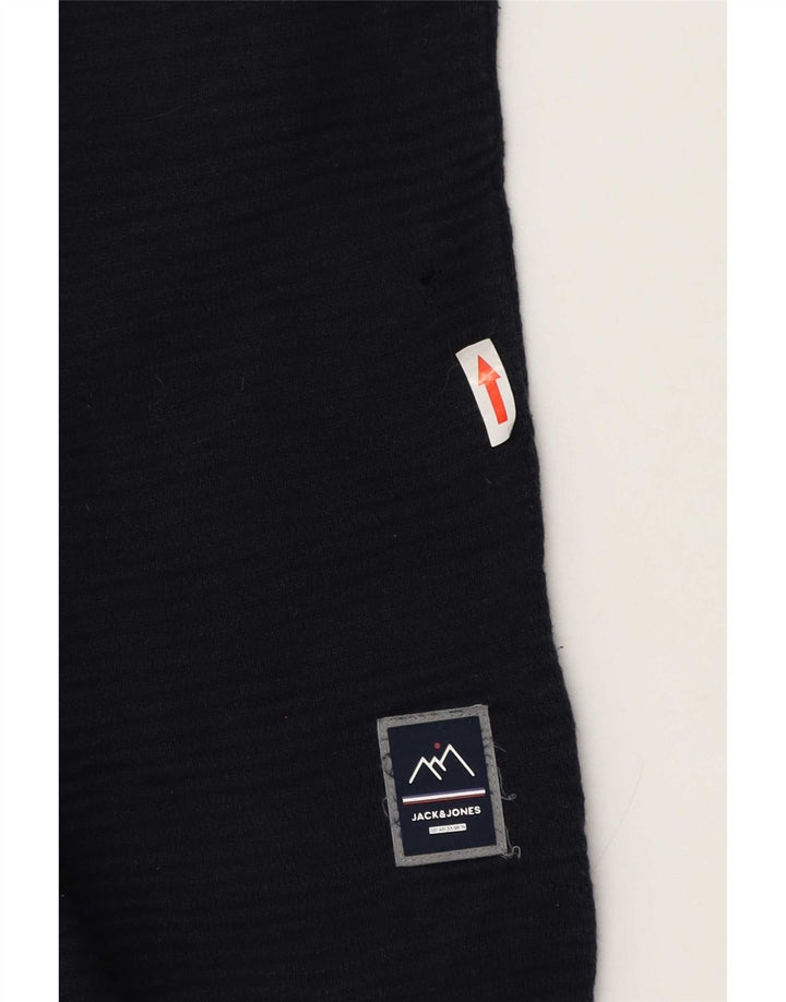 Ανδρικό πουλόβερ με λαιμόκοψη Jack & Jones Μικρό μπλε μπλε χρώματος