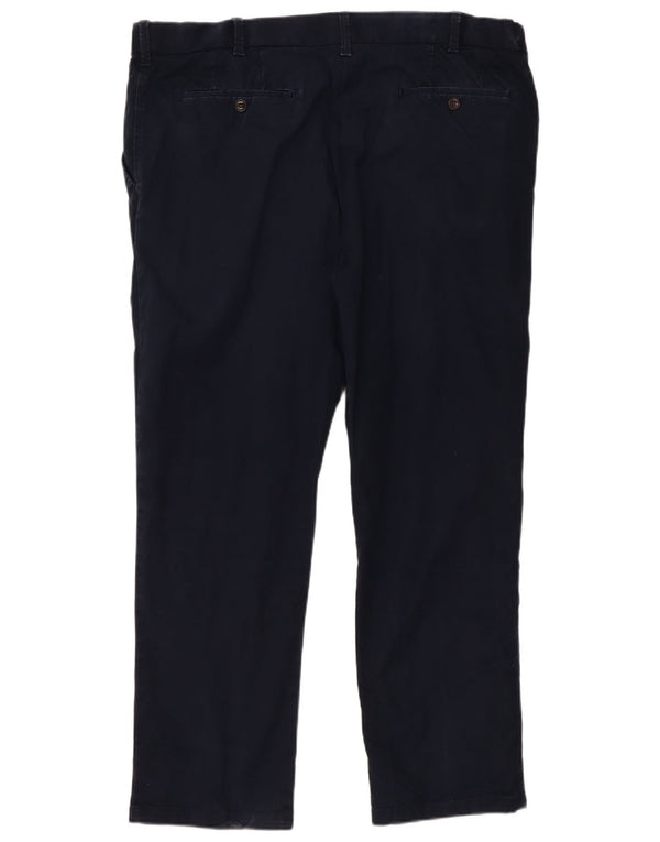 Ανδρικό ίσιο παντελόνι Chino Marks & Spencer W42 L31 Navy Blue Cotton