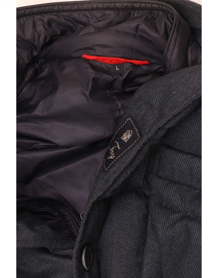 Fay Ανδρικό μπουφάν με κουκούλα UK 40 Large Navy Blue