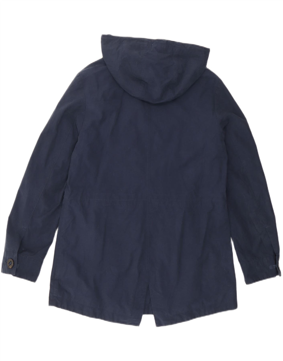 Marks & Spencer Γυναικείο Μπουφάν με Κουκούλα UK 12 Medium Navy Blue Cotton