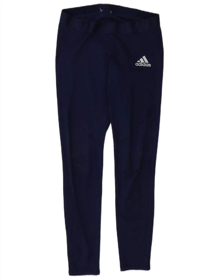 Γυναικείο κολάν Adidas UK 14 Medium Navy Blue