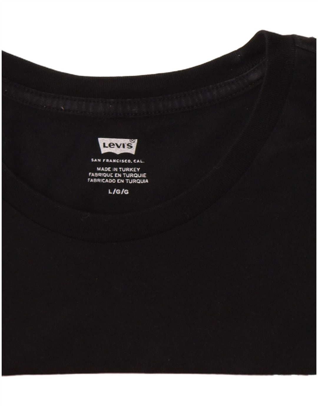 Ανδρικό γραφικό T-Shirt Levi's Top Large Μαύρο
