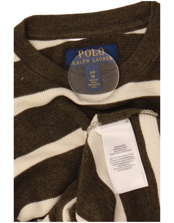 Πουλόβερ POLO RALPH LAUREN Αγόρια Boat Neck Jumper 7-8 Years Small Khaki