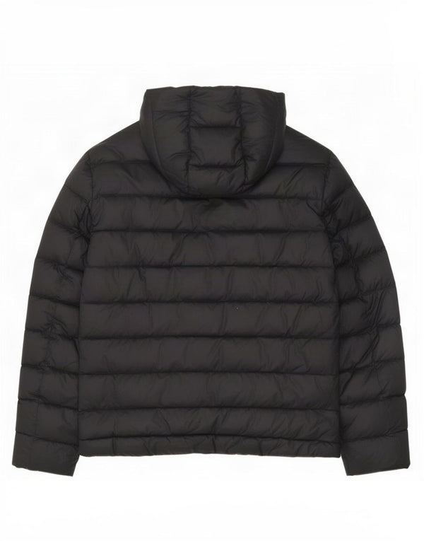 Blauer Γυναικείο μπουφάν με κουκούλα UK 18 XL Μαύρο Πολυαμίδιο