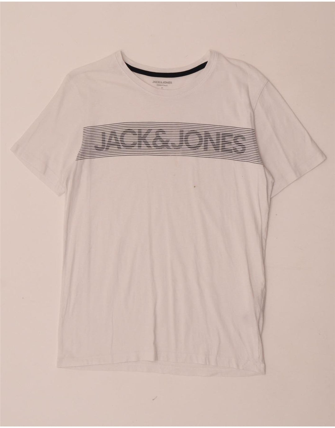 Jack & Jones Ανδρικό γραφικό μπλουζάκι Μπλουζάκι, μεσαίο λευκό βαμβακερό