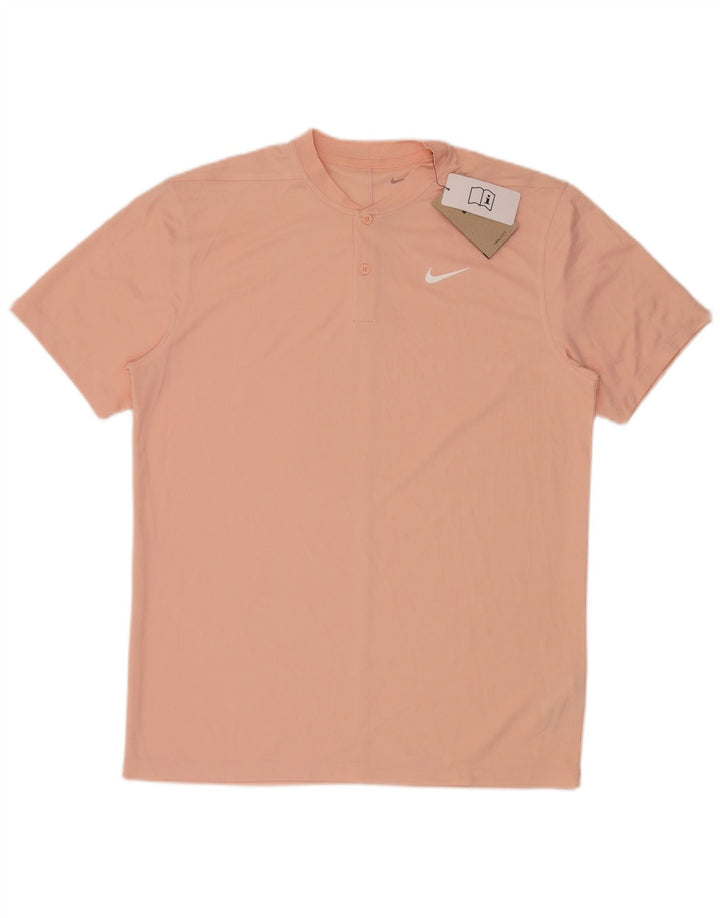 Ανδρικό T-Shirt Nike Dri Fit Τοπ μεσαίου ροζ πολυεστέρα