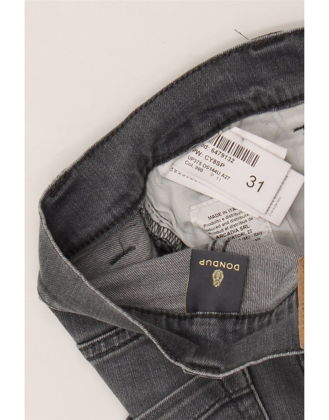 Dondup Γυναικείο Skinny Jeans W31 L29 Γκρι βαμβακερό