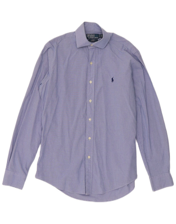 Polo Ralph Lauren Ανδρικό πουκάμισο Regent Μέγεθος 38 15 Medium Blue Gingham