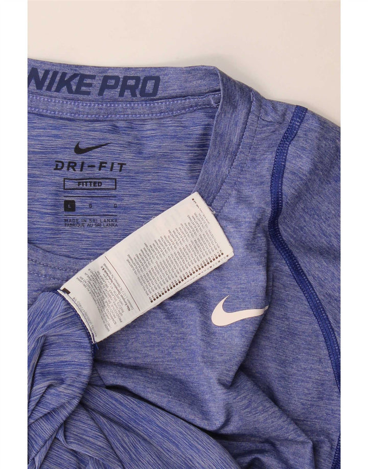 Ανδρικό μπλουζάκι Nike Dri Fit Μπλουζάκι από πολυεστέρα με μεγάλο μπλε φλύκταινα