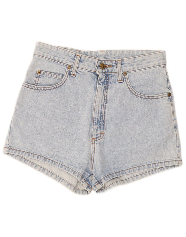 Lee Womens Melrose Wide Leg High Waist Denim Shorts W29 Medium Blue Cotton