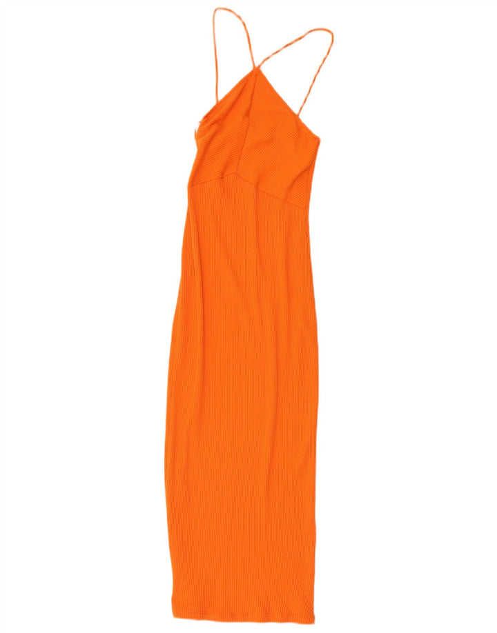 Zara Γυναικείο Φόρεμα Bodycon UK 10 Μικρό Πορτοκαλί