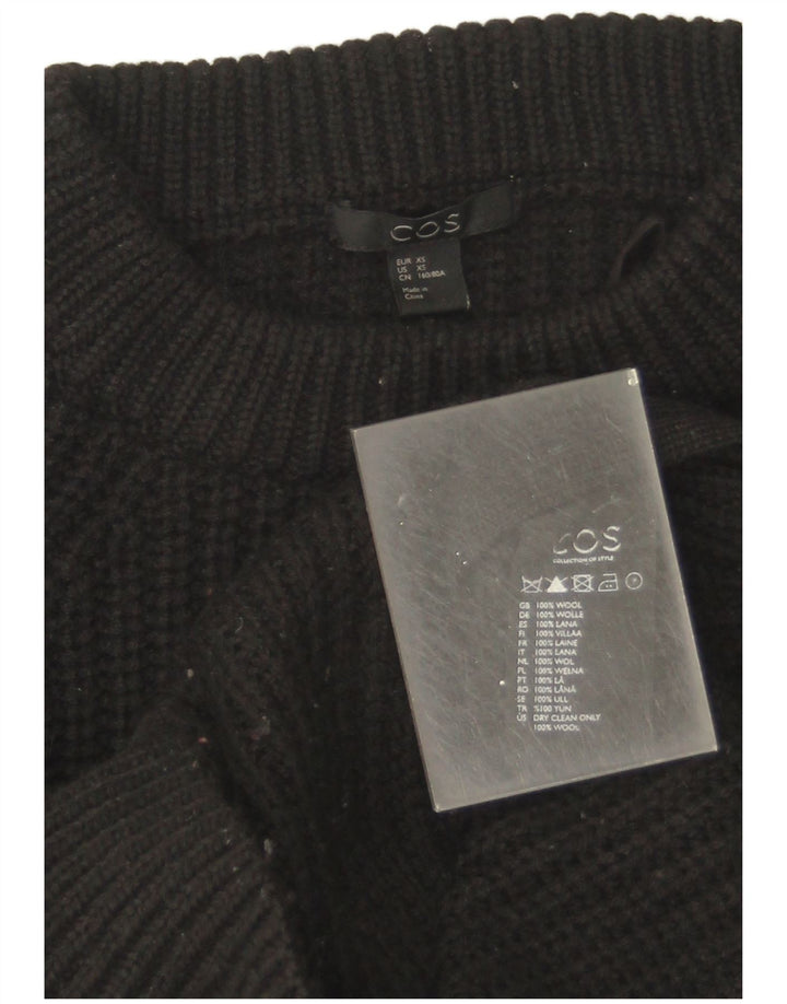 Ανδρικό πουλόβερ Cos Crew Neck Jumper XS Μαύρο μάλλινο