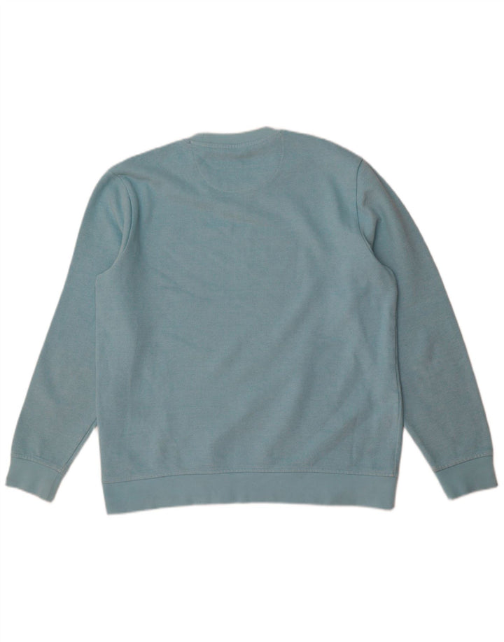 Ανδρικό φούτερ Crew Clothing Jumper από μεσαίο μπλε βαμβακερό