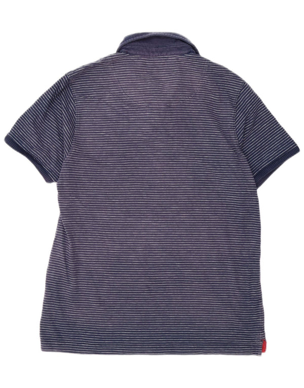 Joules Ανδρικό πουκάμισο Polo Slim Fit Μεγάλο μπλε Navy Pinstripe Βαμβακερό