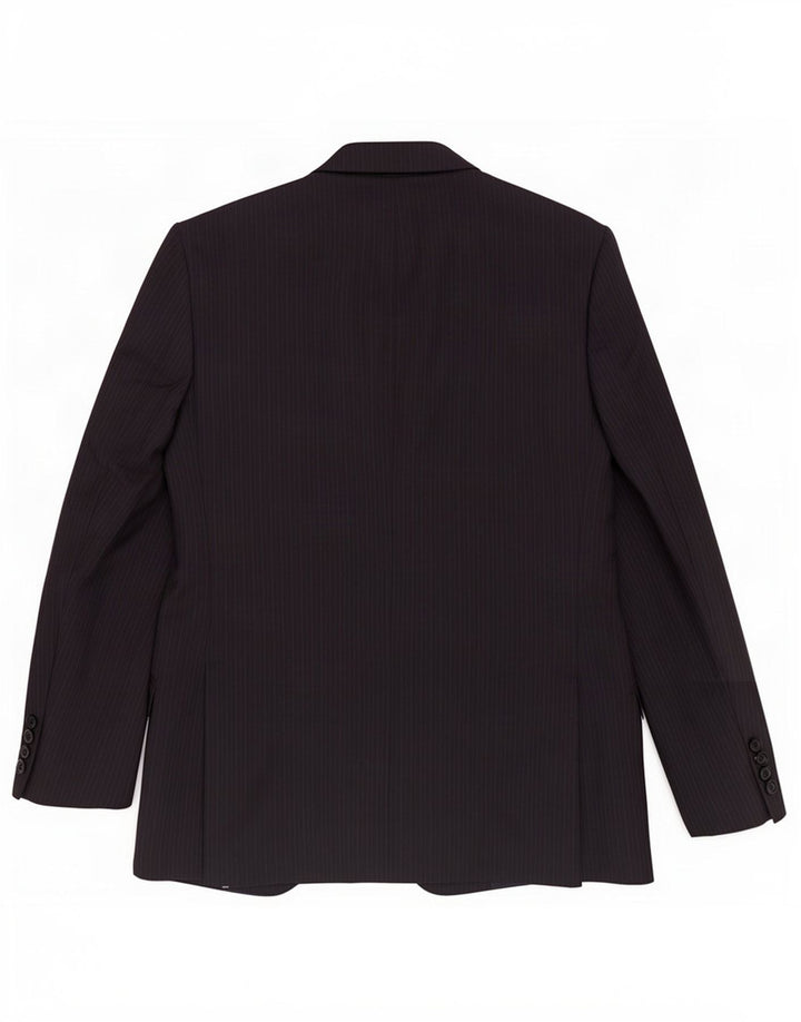 Marks & Spencer Ανδρικό μπλέιζερ με 2 κουμπιά μπουφάν UK 42 Large Navy Blue ριγέ