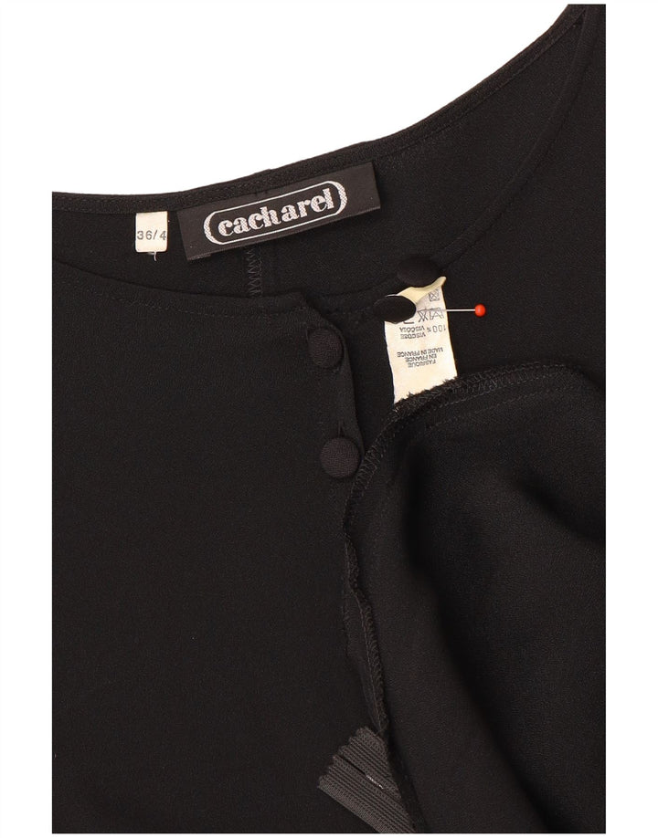 Γυναικείο μακρυμάνικο φόρεμα Cacharel A-Line EU 36 Small Black Viscose
