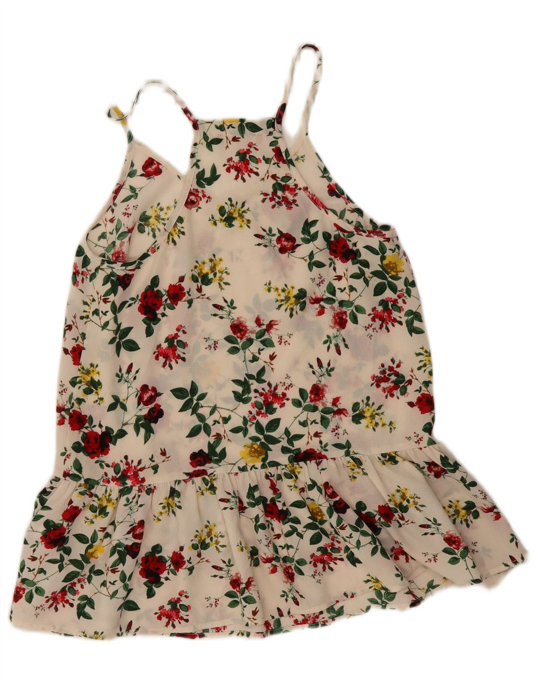 Guess Womens Sundress UK 6 XS Off White Floral Polyester