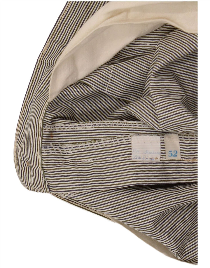 VINTAGE Ανδρικό σορτς Chino IT 52 XL W34 Πολύχρωμο Pinstripe