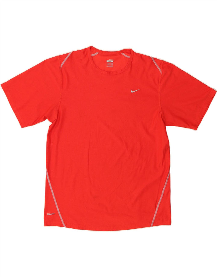 NIKE Mens T-Shirt Top UK 39/41 Medium Red Vintage Nike and Second-Hand Nike from Messina Hembry 