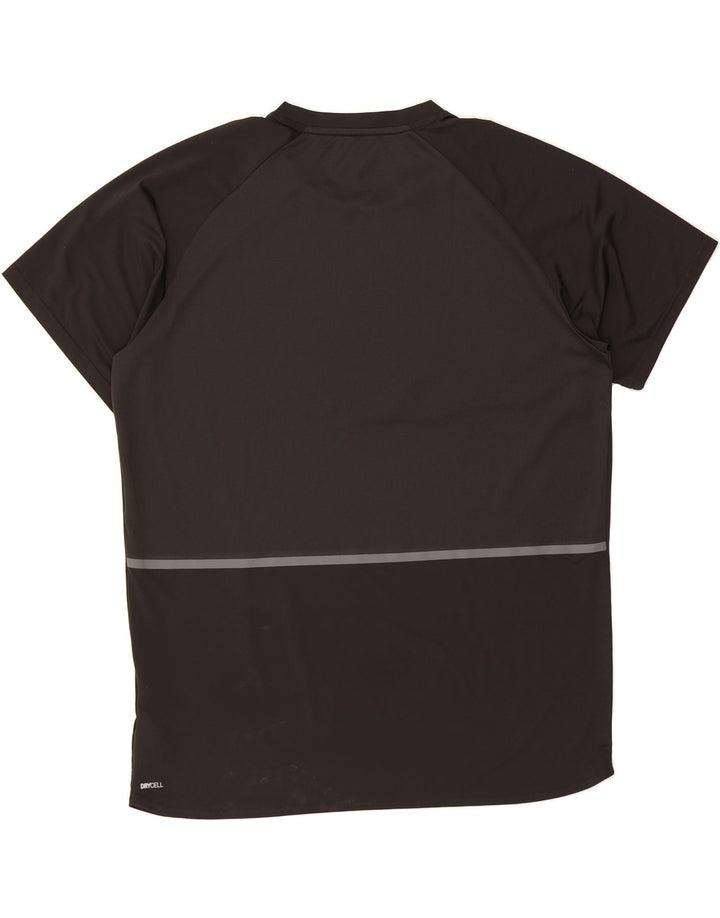 PUMA Mens Graphic T-Shirt Top XL Black Colourblock Polyester Vintage Puma and Second-Hand Puma from Messina Hembry 
