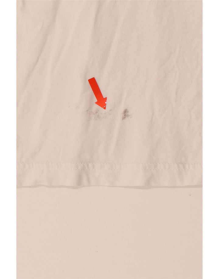 ZARA Γυναικεία Crop Μπλούζα Τοπ UK 10 Small Off White