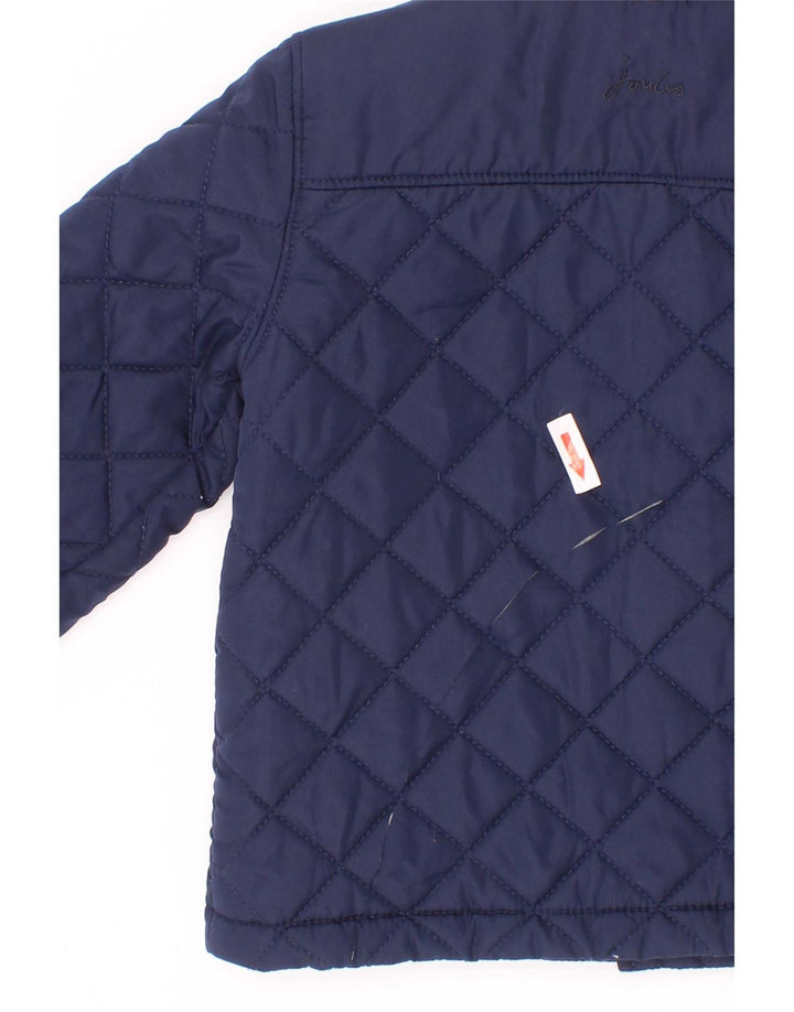 Joules Boys Quilted Jacket 2-3 Years Navy Blue Polyester