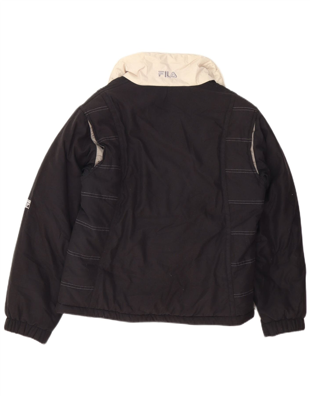 Γυναικείο μπουφάν FILA με επένδυση IT 44 Μεσαίο Μαύρο Πολυεστέρας