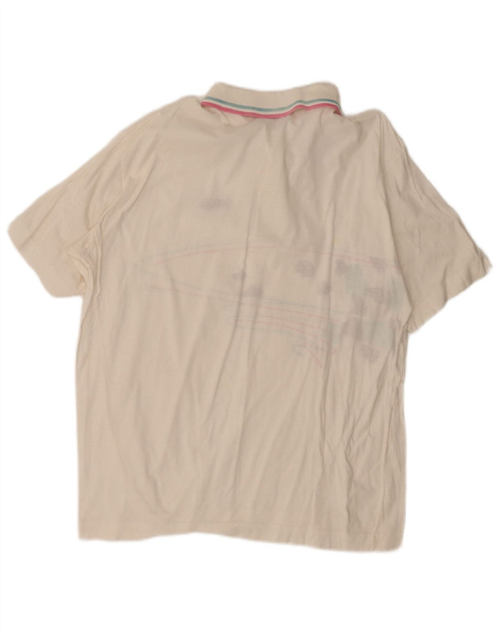 Fila Ανδρικό πουκάμισο γραφικό πόλο IT 54 XL Λευκό ριγέ