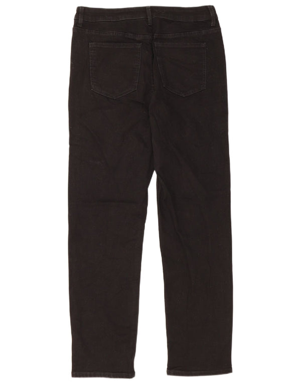Marks & Spencer Womens The Sienna Straight Jeans UK 14 Large W32 L29 Black