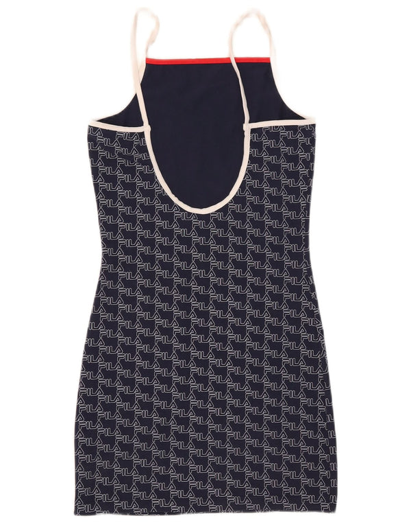 Γυναικείο αμάνικο φόρεμα με θήκη Fila UK 10 Small Navy Blue από βαμβάκι