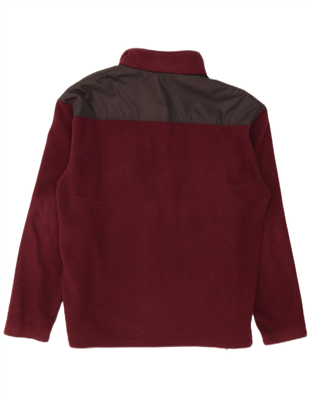 Ανδρικό μπουφάν REEBOK Fleece UK 42 XL μπορντό πολύχρωμο πολυεστέρας