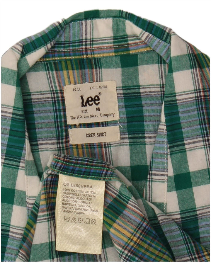 Μπλουζάκι Lee Mens Rider με κοντό μανίκι μεσαίο πράσινο βαμβακερό