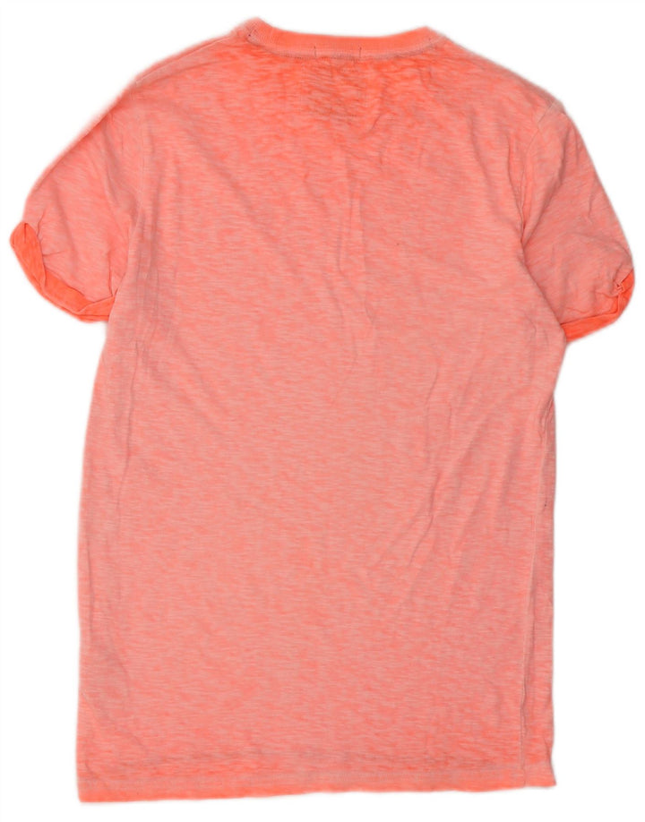 Superdry Ανδρικό T-Shirt Top Μικρό πορτοκαλί βαμβακερό