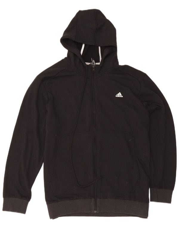 Ανδρικό πουλόβερ Adidas Climalite με φερμουάρ 2XL μαύρο πολυεστέρα