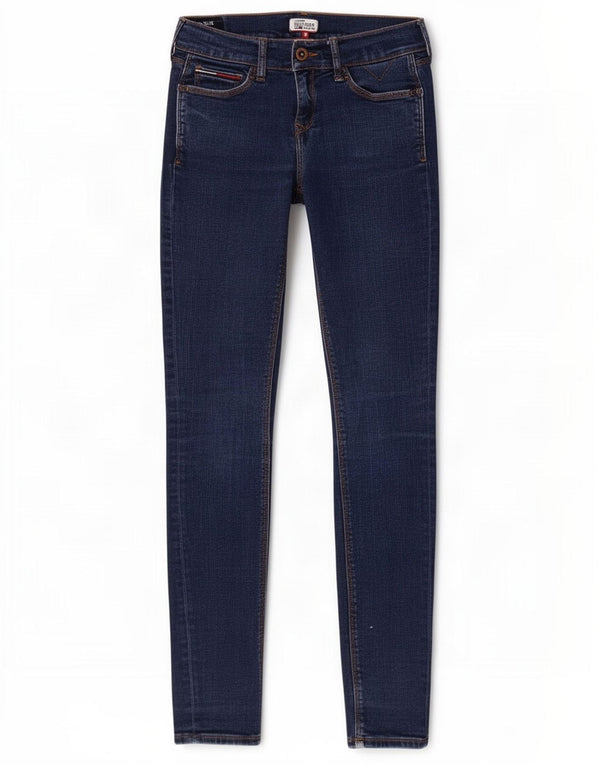 Tommy Hilfiger Γυναικεία ψηλόμεσα στενά τζιν W25 L30 Navy Blue Cotton
