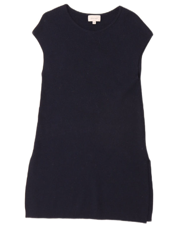 Γυναικείο κοντομάνικο φόρεμα σέγας Shift UK 6 XS Navy Blue Viscose