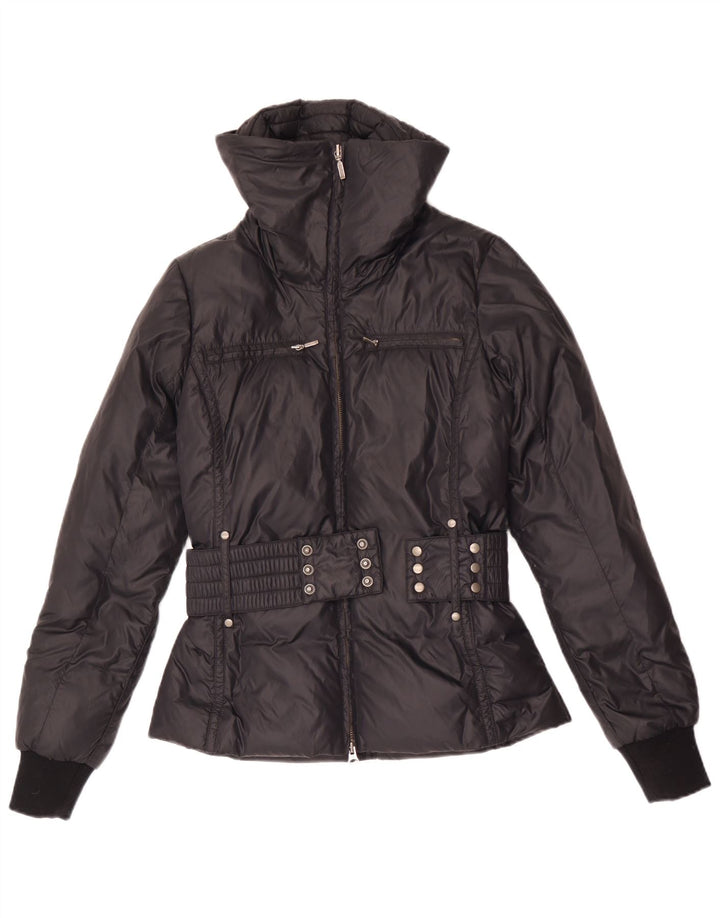 Sisley Γυναικείο μπουφάν με επένδυση IT 40 Small Black Polyamide
