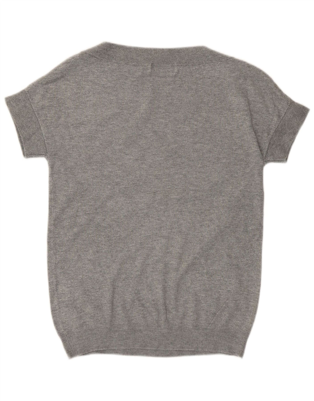 MARKS & SPENCER Womens Boat Neck Jumper Sweater UK 12 Medium  Grey