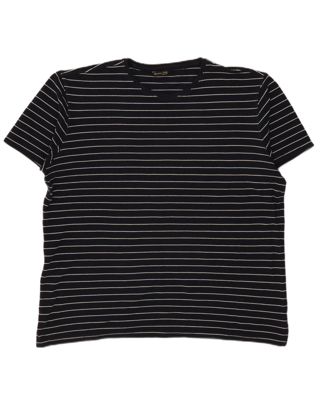 MASSIMO DUTTI Ανδρικό T-Shirt Top XL Μαύρο ριγέ