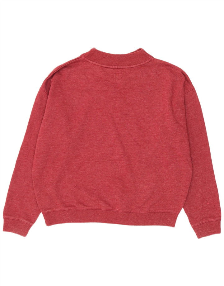 Jack Wills Γυναικεία φούτερ μεγάλου μεγέθους Jumper UK 12 μεσαίο κόκκινο βαμβακερό