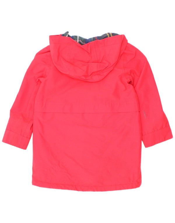 Joyce Girls Hooded Raincoat 3-4 Years Red Polyester