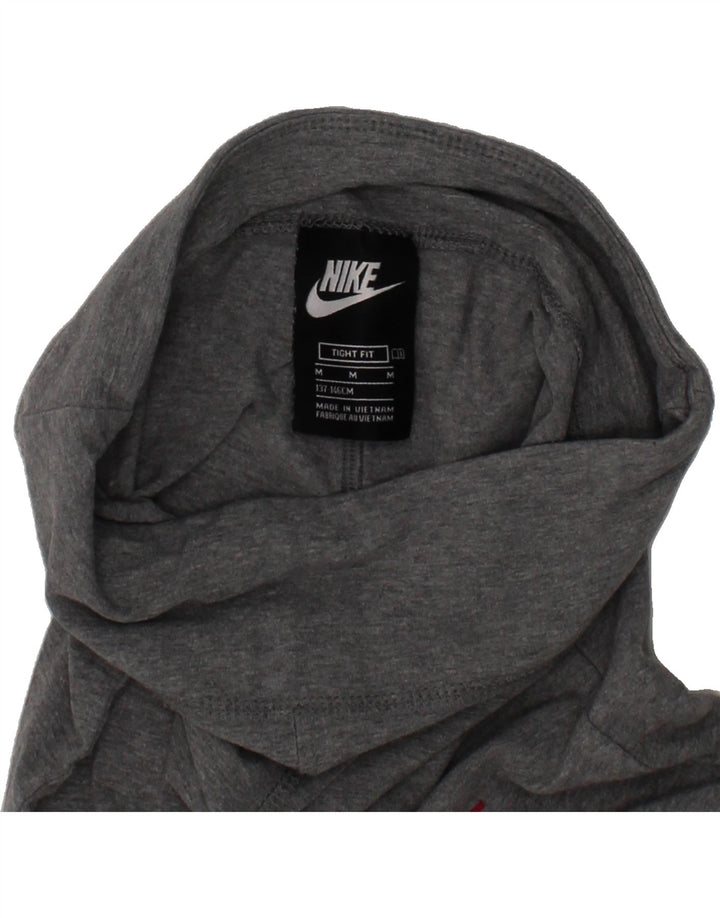 NIKE Girls Tight Fit Leggings 10-11 Years Medium Grey Vintage Nike and Second-Hand Nike from Messina Hembry 
