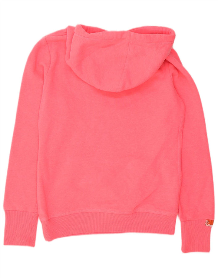 Superdry Γυναικεία γραφικά κουκούλα UK 10 Small Pink Polyester